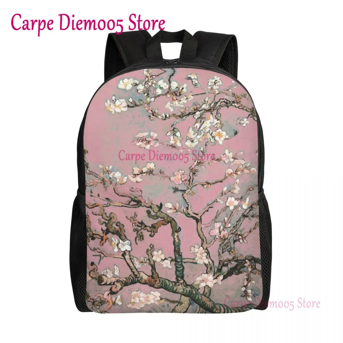 

Almond Blossoms By Vincent Van Gogh Travel Backpack School Laptop Bookbag Blossoming Almond Tree College Student Daypack Bags