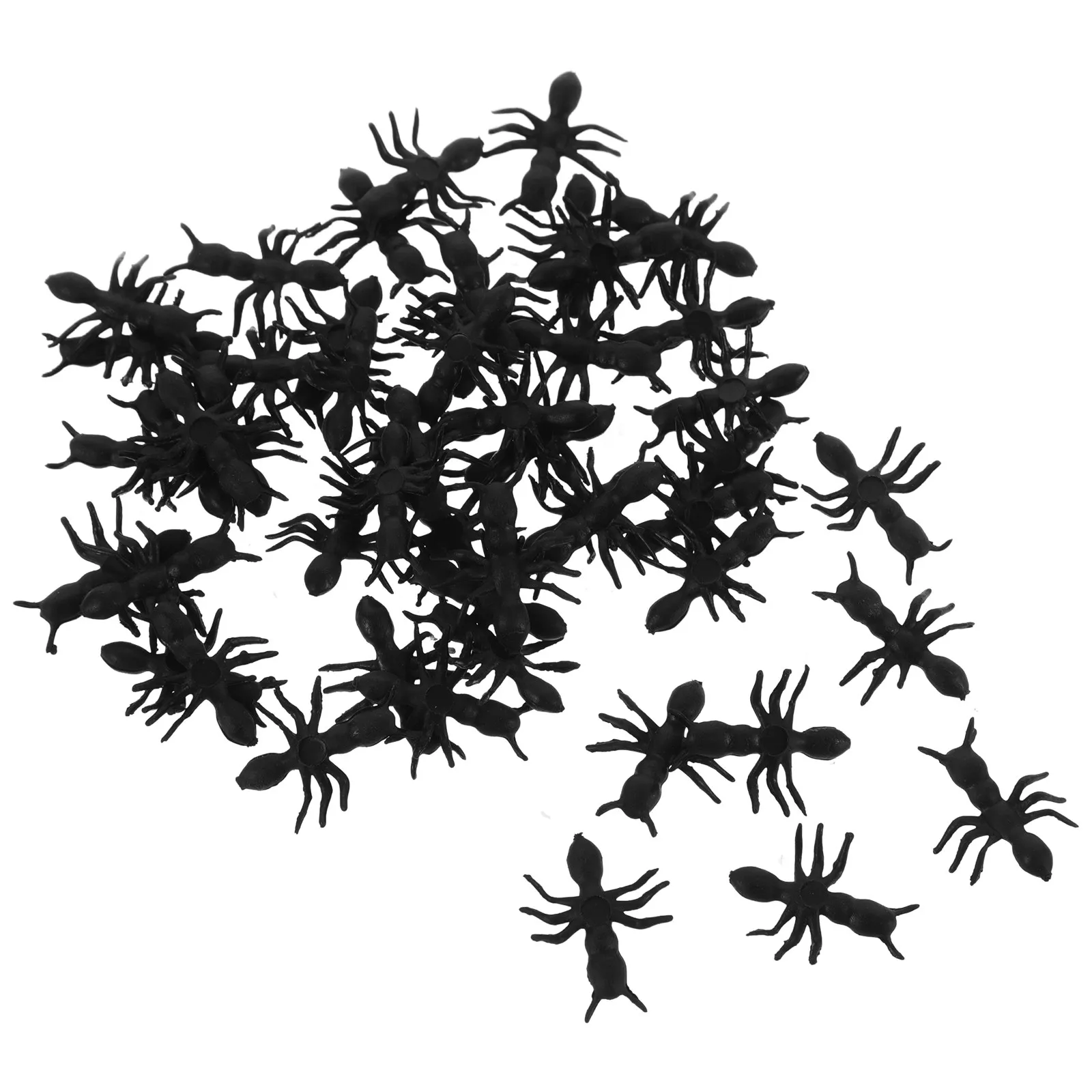 

50Pcs Hyper Realistic Ant Tough Plastic Insects for Halloween Haunted House Decoration Tricky Joke Decor Accessories