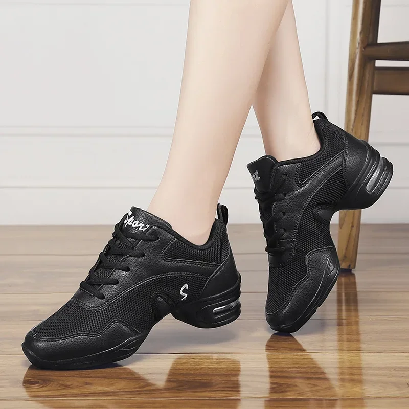 Women's Dance Shoes Soft Outsole Woman Breath Jazz Hip Hop Shoe Sports Sneakers Ladies Girl's Modern Jazz Dancing Shoes