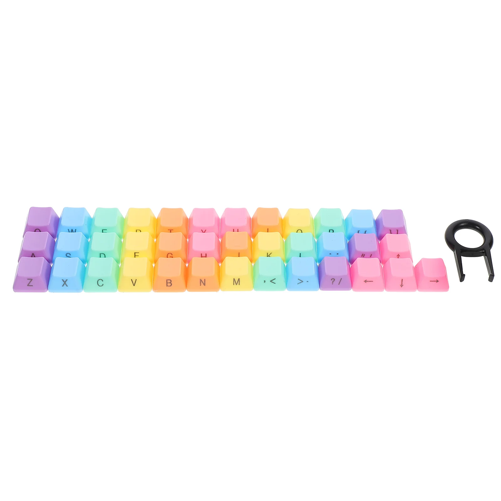

1Set Mechanical Keyboard Keycaps Lightweight ABS Material Easy Installation Decorative Colorful Keycaps Kit Keyboard Accessories
