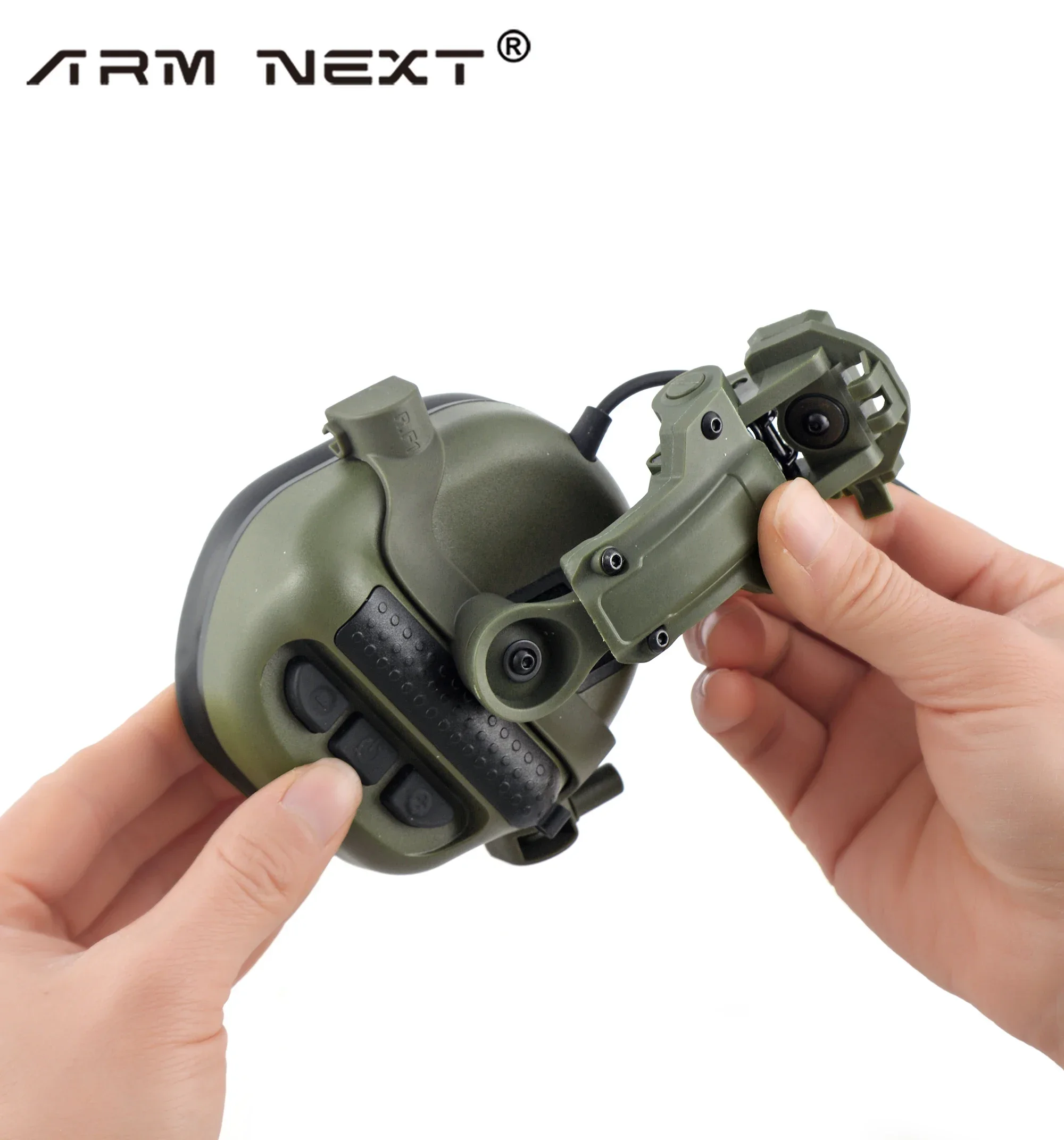 ARM NEXT DIY Tactical Shooting Noise Cancelling Headset with Bracket Kit Fit OPS Core ARC and Team Wendy M-LOK Helmet New