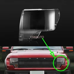 For Ford Raptor F150 2009~2014 Headlamp Lens Car Headlight Cover Glass Replacement Front Lampshade Auto Shell