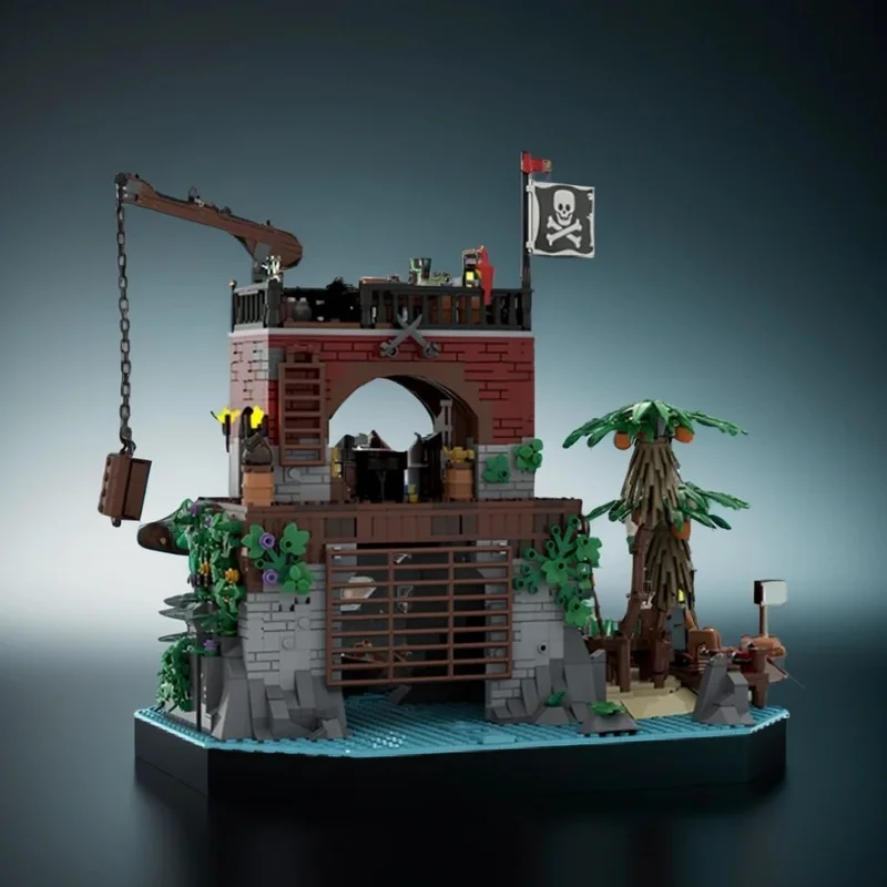 

1411pcs MOC Skull Island Remake Pirates Model Building Blocks Christmas Gifts Construction Toy Brick Kids Education DIY Creative