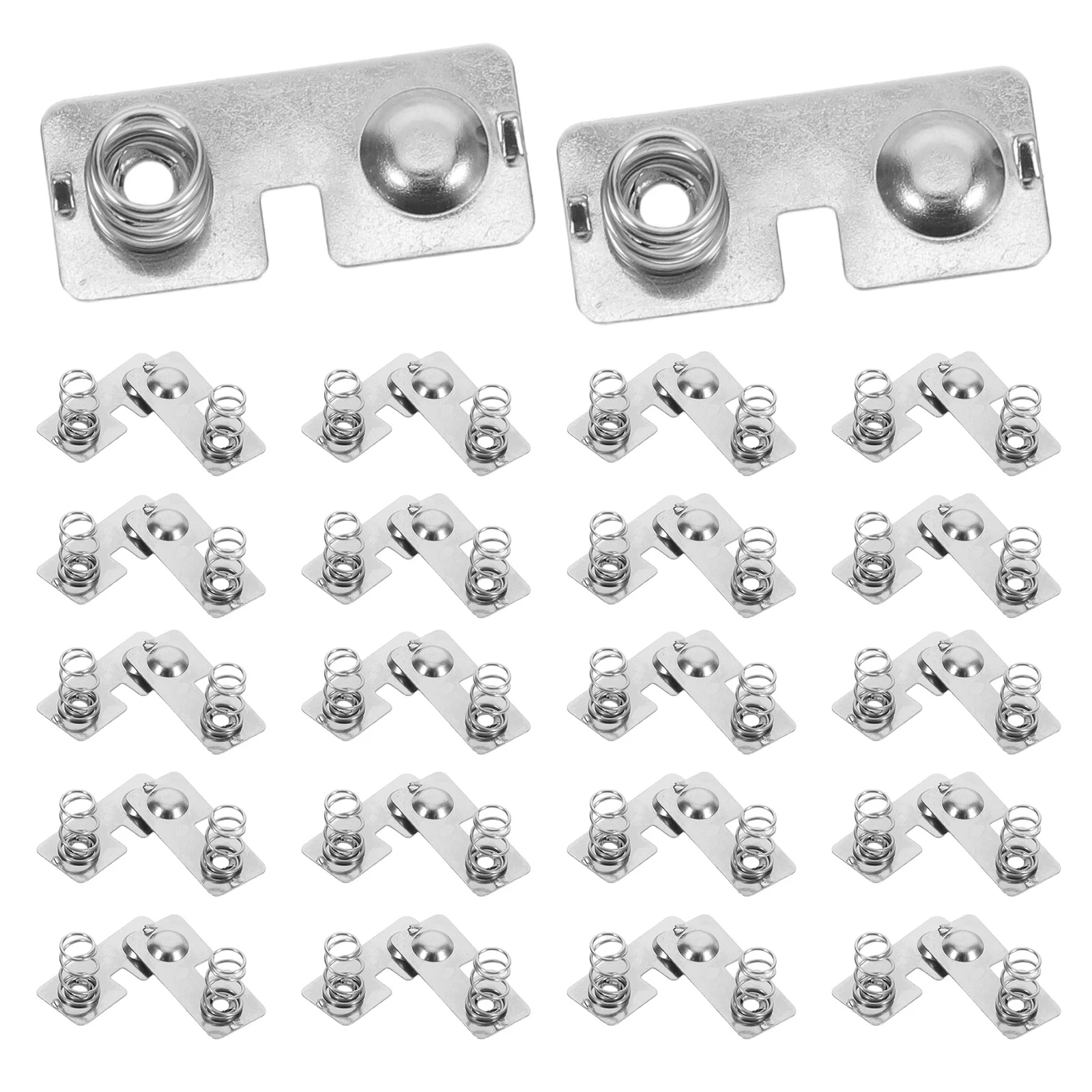 

100Pcs Spring Contacts Aa Stainless Steel Snap-in Terminal Plates for Reliable Connection in DIY Electronics Remote