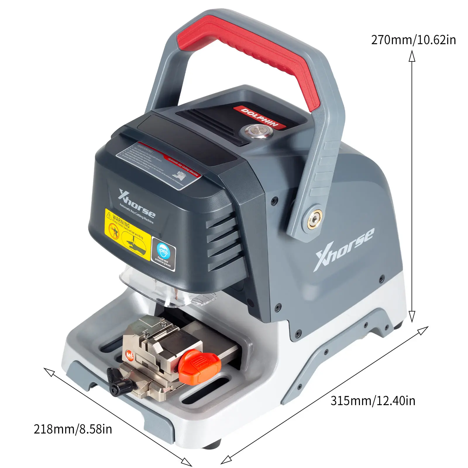 V2.2.6 Xhorse Dolphin XP-005 XP005 Key Cutting Machine with M5 Clamp Support Sided/Track/Tibbe Keys