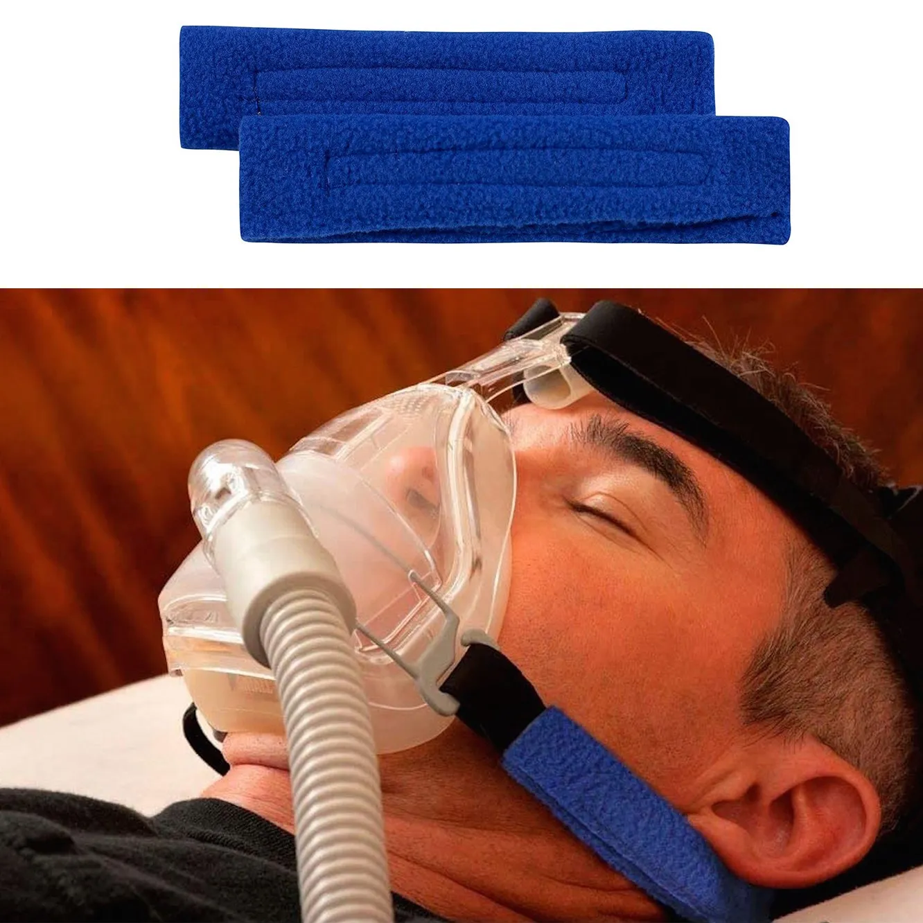 1 paio di forniture CPAP Comfort Pads prevengono il supporto per cinghie per maschere CPAP per il viso