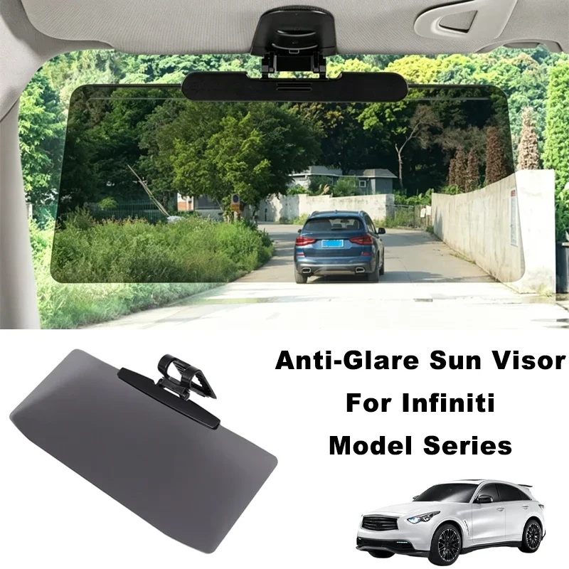 

Anti-Glare UV Protection Car Sun Visor Extender Interior Sun Shade For Infiniti Q50 Q60 Q70 QX50 QX55 QX60 QX80 EX FX G M I30