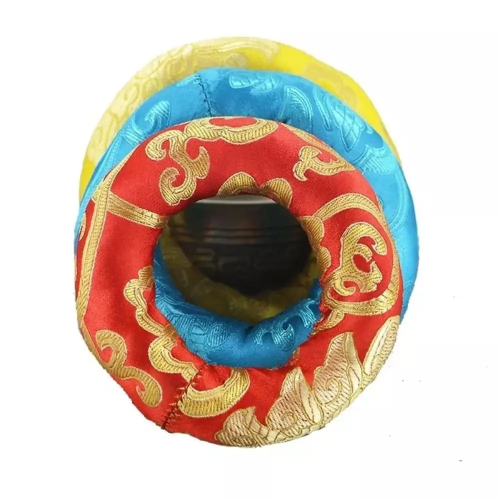 Cotton Tibetan Bowl Pillow New Handmade Random Color Buddha Sound Bowl Pad Soft Chakra Buddhist Supplies Singing Bowl Mat