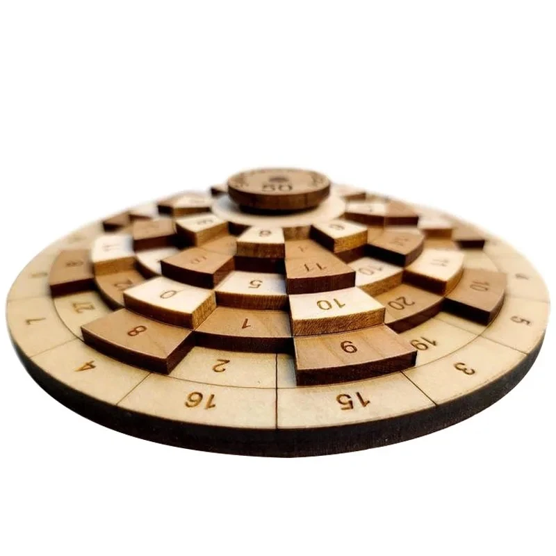 Giradischi Digitale Huarong Numero di Strada Puzzle di Legno Montessori Giocattoli IQ Test Rompicapo Giochi di Matematica Per I Bambini Rompecabezas Niños