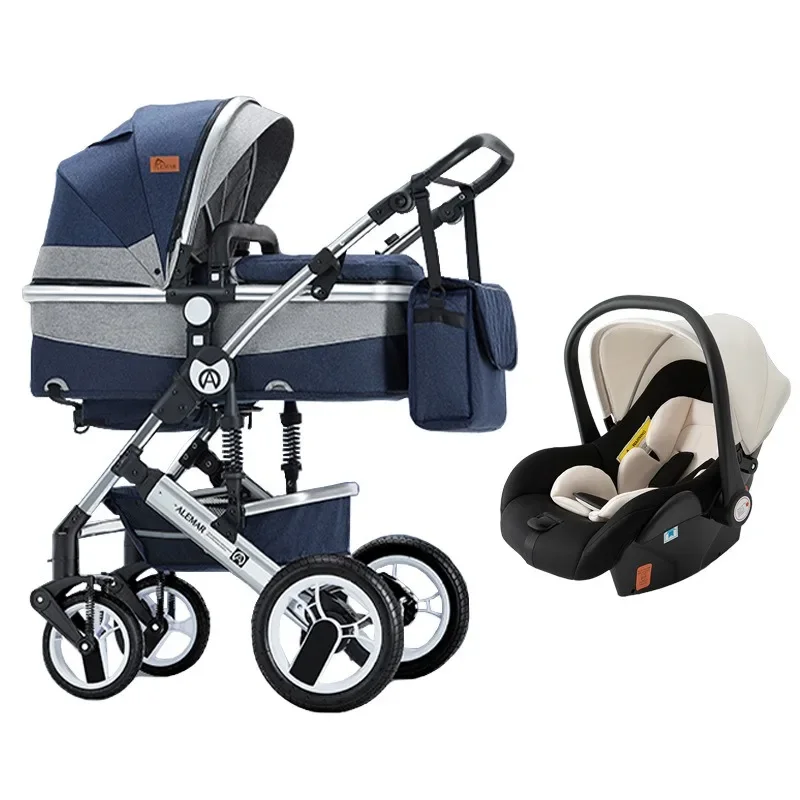 Baby Stroller 3 In 1 Pram with Car Seat Travel System Baby Stroller with Car Seat Newborn Baby Comfort Car Seat 0~36 months