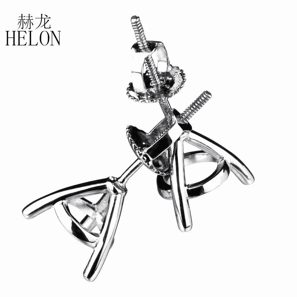 

Комплект серег HELON из белого золота, 10 к, 6-7 мм