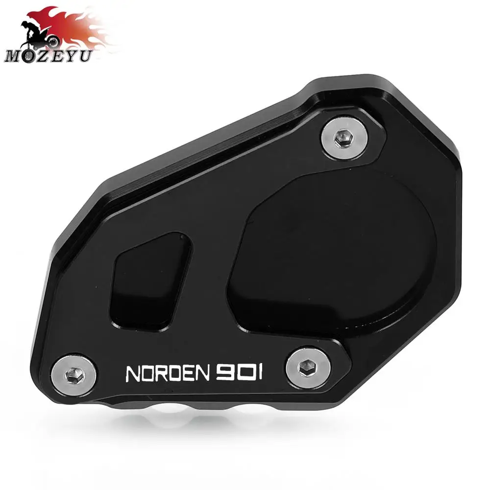 Norden 901 Motorcycle Accessories Side Stand Enlarger Extension Support Plate Pad For Husqvarna norden901 NORDEN 901 2022-2023