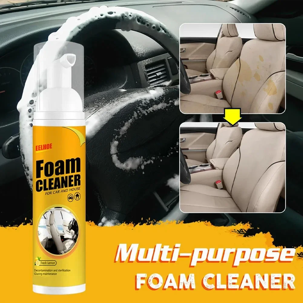 

30ml Multi-purpose Foam Cleaner Cleaning Agent Automoive Car Interior Home Foam Cleaner Home Cleaning Foam Spray Cleaners