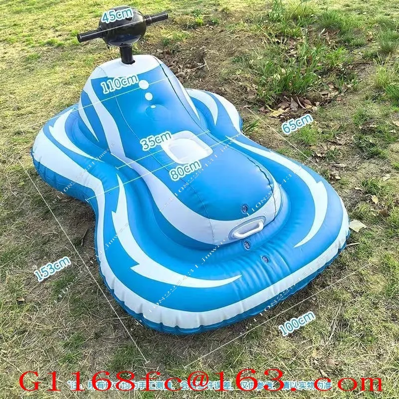 Bote Inflable Eléctrico, Bote Inflable Tipo Cardine, Kayak Individual para Parque Acuático, Lancha con Motor