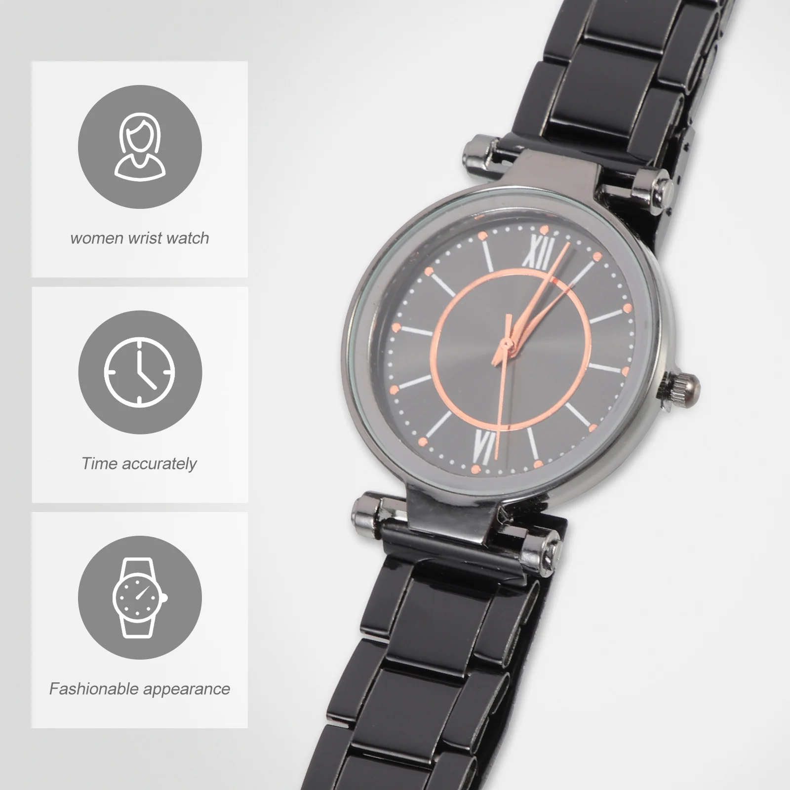 

Women's Watches Quartz Decorative Wrist Simple Purple Ladies Black Present Miss