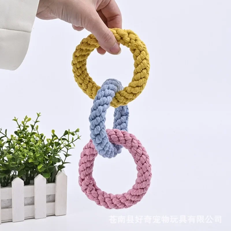 Rope Pet Toys for Dog Chew Toys Bite Resistant Pet Toy Outdoor Training Pet Supplies Dogs Clean Teeth Toy Jouet Chien Peluche