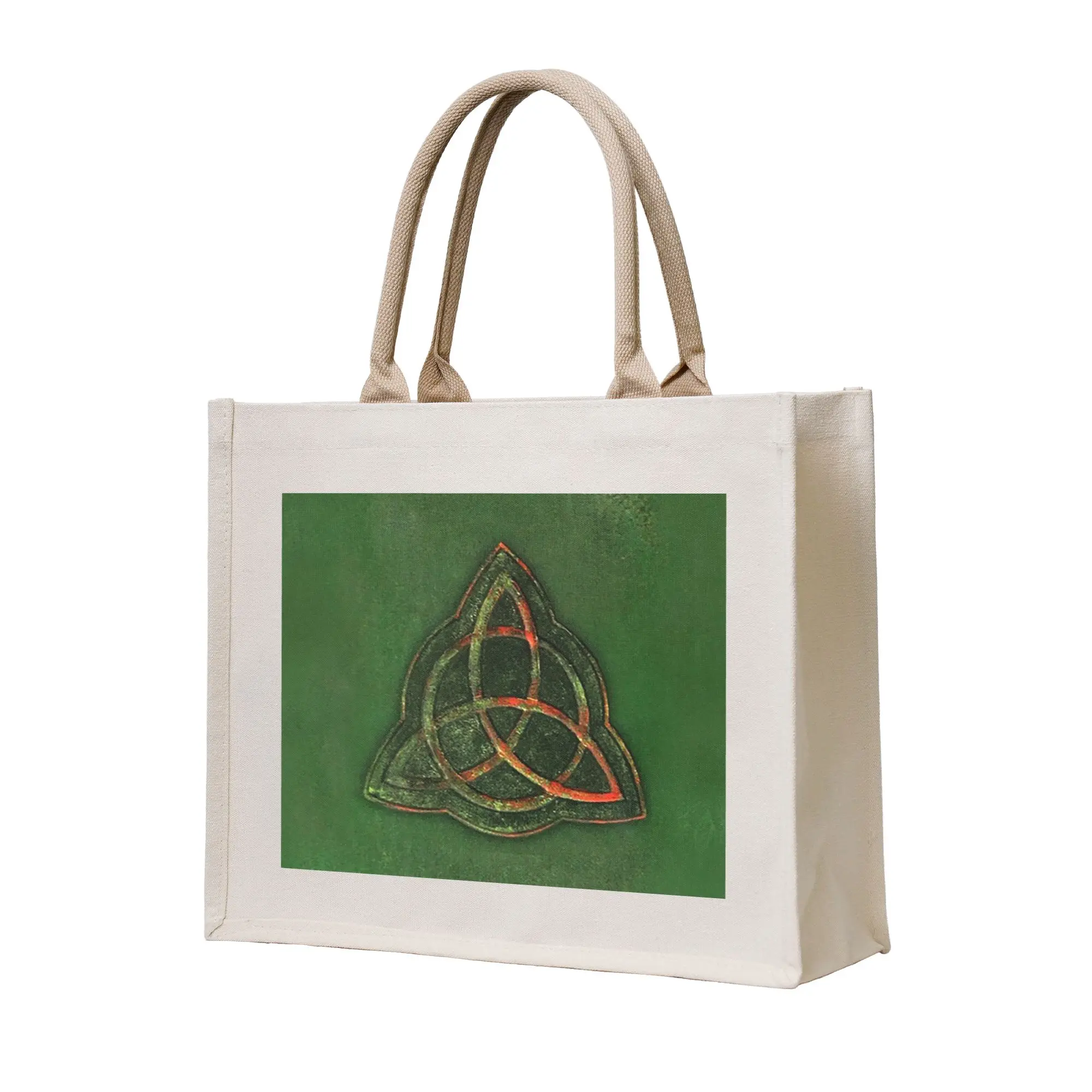 

Сумка-шоппер «Книга теней» с дизайном «Трикетра» из серии Charmed, холщовая, складная, для женщин, на плечо, дорожная сумка-тоут