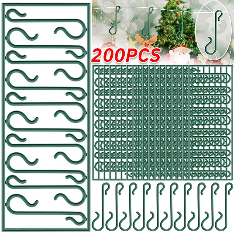 Wholesale 4cm Mini Hooks For Christmas Ornament S-Shape Hanging Hook Xmas Tree Balls Pendant Decorations Navidad New Year Party