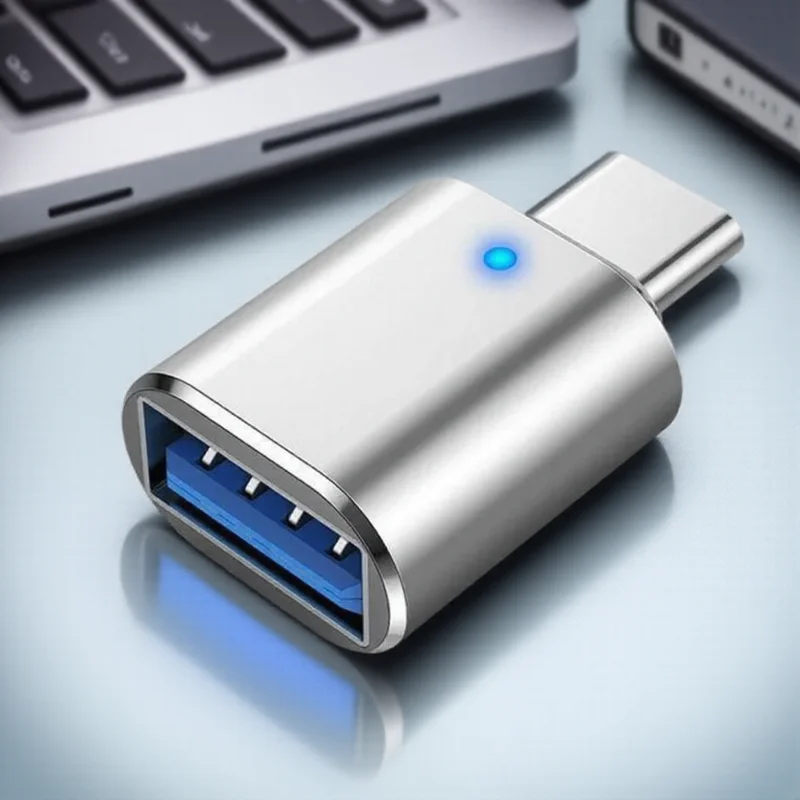 USB C إلى USB OTG محول USB C ذكر إلى USB A 3 0 أنثى محول مع مؤشر LED للهواتف الذكية اللوحية المحمول شحن سريع #1