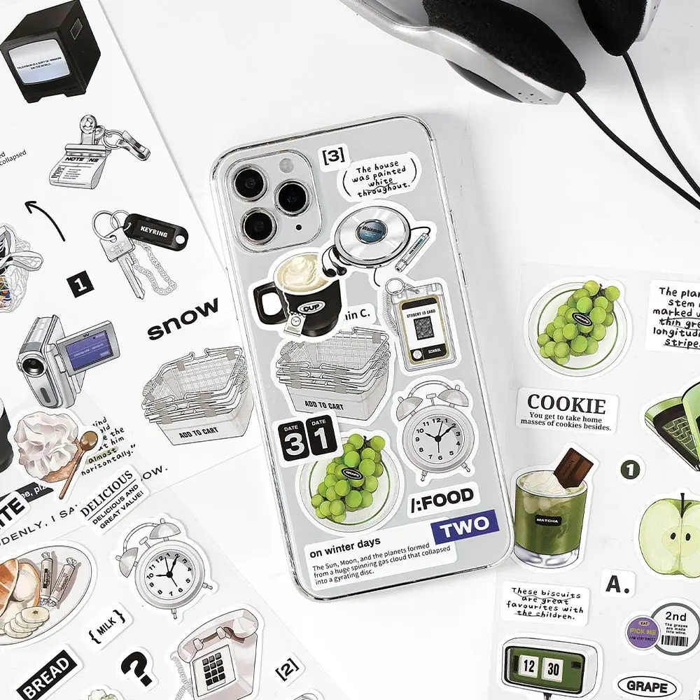 2 قطعة سلسلة الحياة الثلاثية يموت قطع ملصقات DIY بها بنفسك المواد اليدوية سجل القصاصات زخرفة خلفية مذكرات جماليات القرطاسية #1