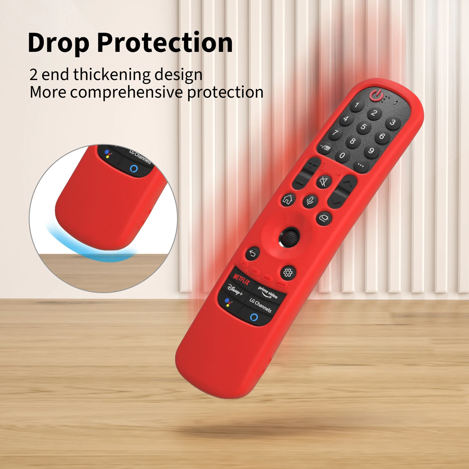 Fundas de silicona a prueba de golpes para LG Smart TV, funda mágica para mando a distancia, Fundas protectoras para LG MR22GA MR21GA MR23GA