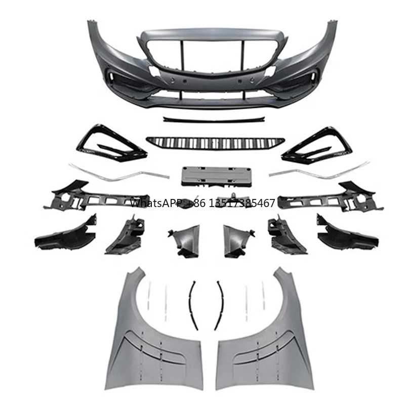 

Carlson Style W205 PP Front Bumper Aluminum Fender Body Kits for Mercedes C-Class W205 2015-2019