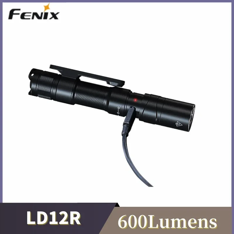 Фонарик FENIX LD12R USB Type-C с зарядкой, двойные фонарики, портативный фонарь 14500 AA, яркий фонарь для повседневного использования