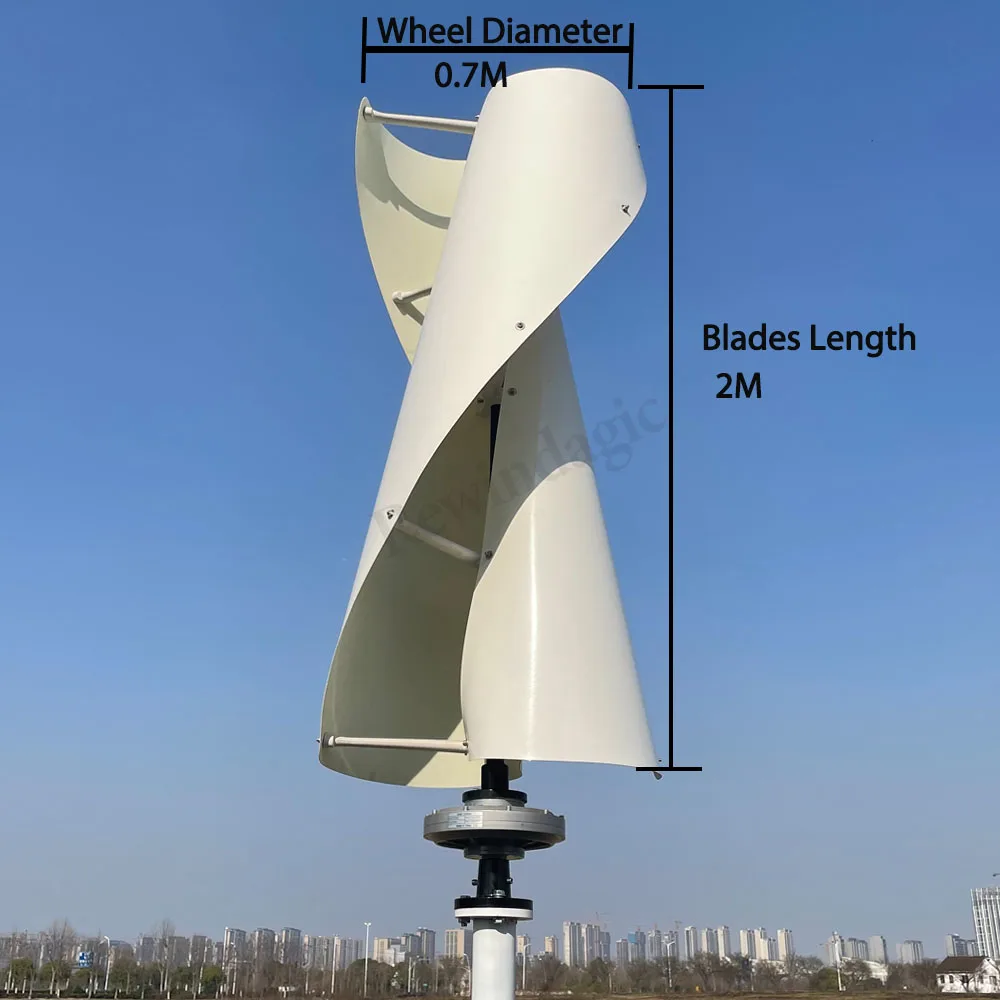 High Efficiency 10KW 20KW 30KW 24V 48V 96V 240v Aternator Wind Turbine Generator Vertical Axis Windmill Off Grid System For farm