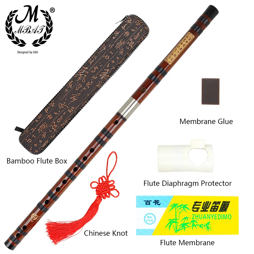 ZD-03 Bamboo Flute Professional Woodwind Musical Instruments C D E F G Key Chinese Traditional Dizi Transversal Flauta