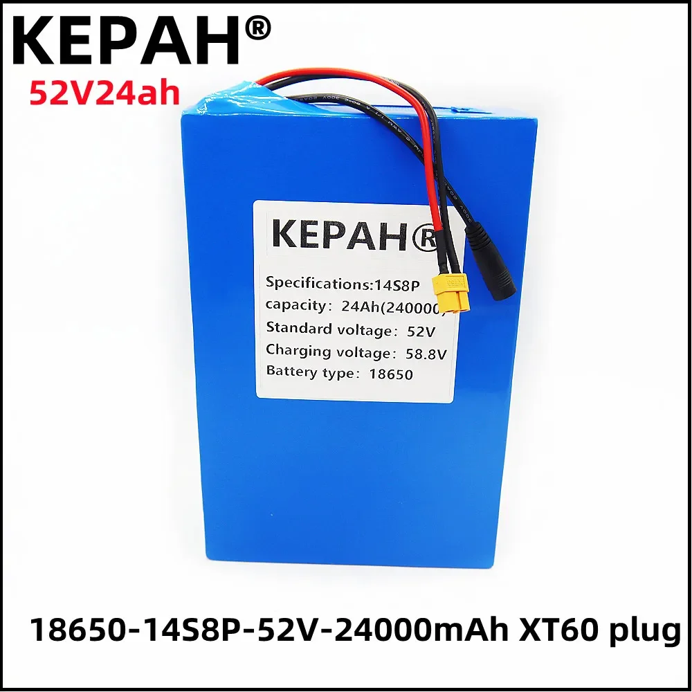 

Новый литиевый аккумулятор для электромобиля 52V24ah14S8P 250-1000 Вт + зарядное устройство