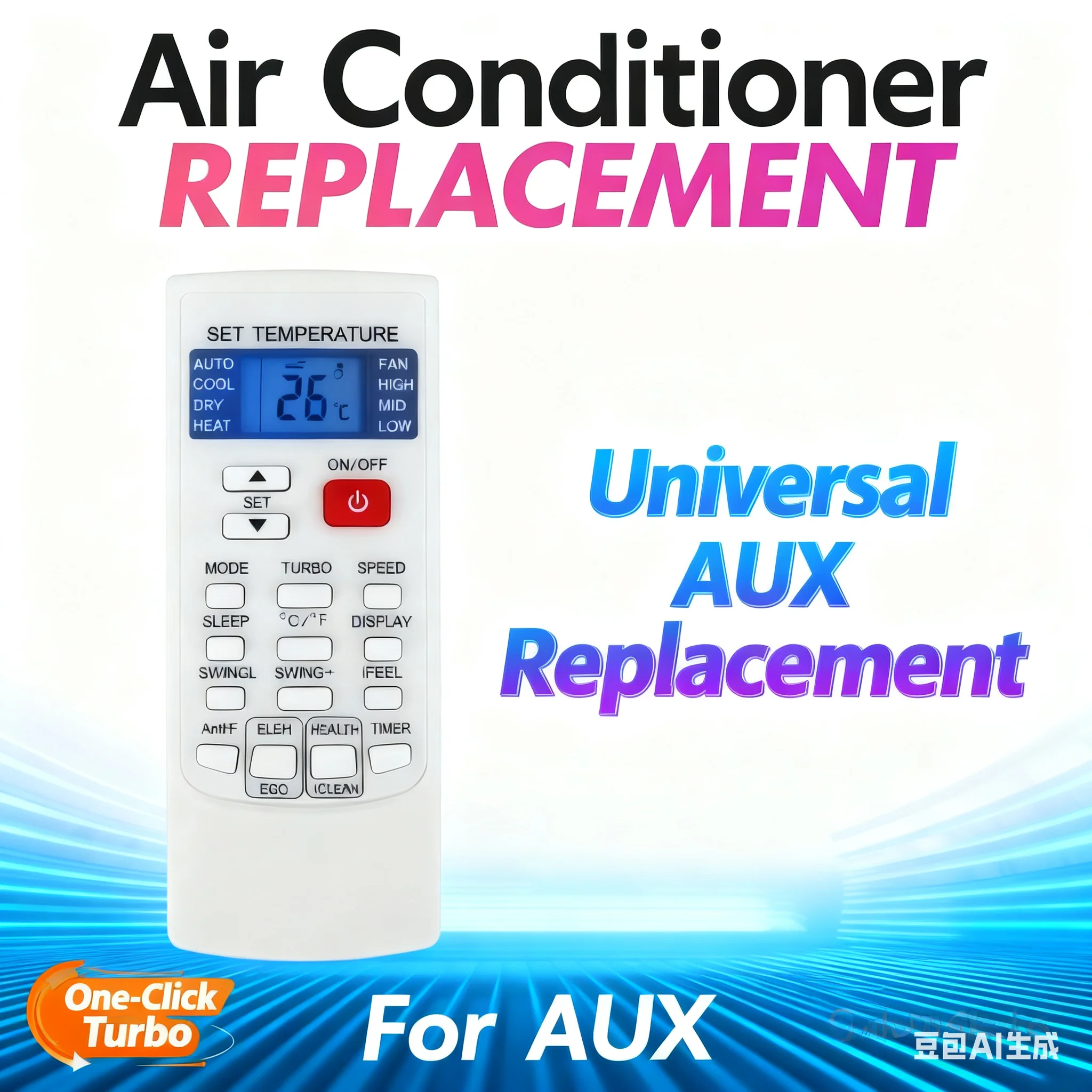 Для AUX, YKR-H/102E Пульт дистанционного управления кондиционером, подходит для YKR-H/002E, без программирования, готовый к использованию.