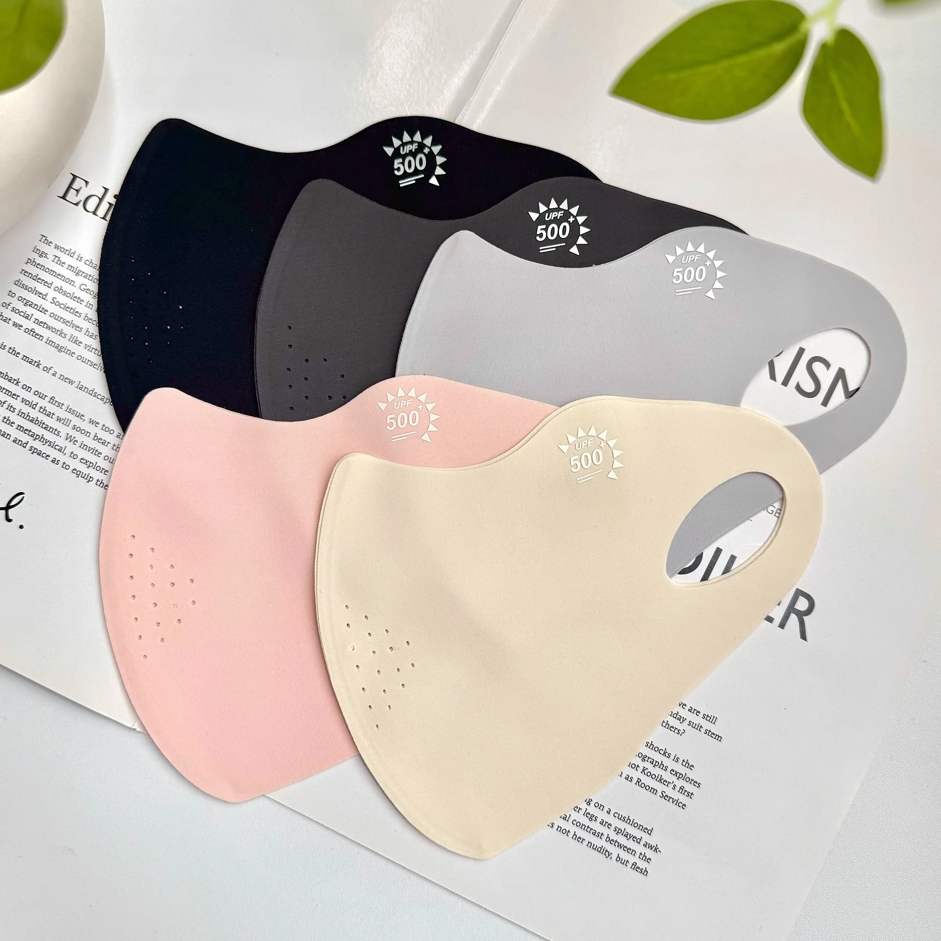 2025 Summer 7A Antibacterial Mask, UV Protection  Breathable Fashion Seamless Mask, Ice Silk  High Breathability