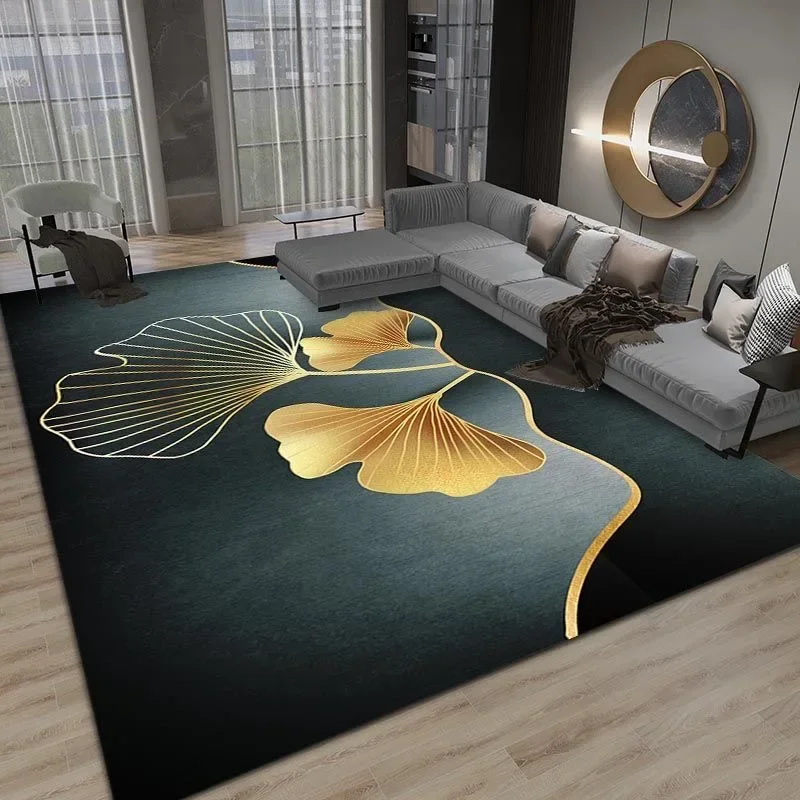 Modern Light Luxury Grey Carpet for Living Room Home Decoration Balcony Coffee Table Large Area Rugs Bedroom Non-slip Floor Mat