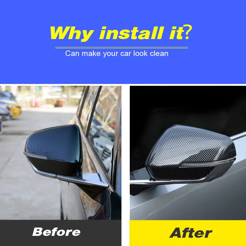 

ABS Car Waterproof Auto Parts Rear View Mirror Cap Covers For GAC Trumpchi GS8 II 2023 Exterior Decoration Stylings Accessories