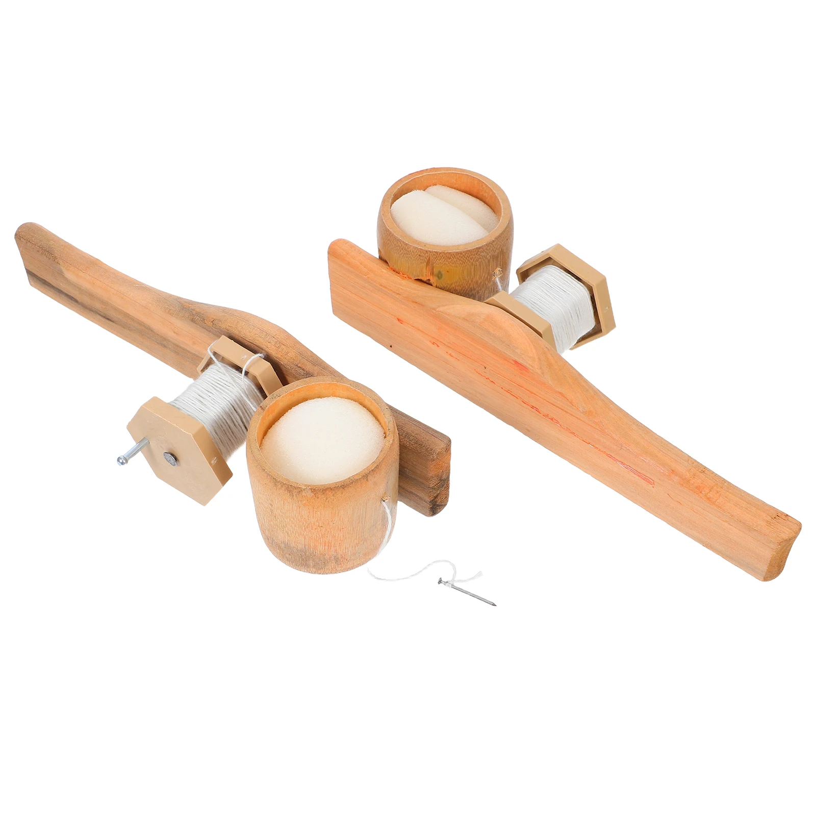 

2Pcs Woodworking Tools Stone Wood Marking Ink Bucket Vintage Line Marker Sponge Layout Tools Scribe Tool Carpentry Instruments