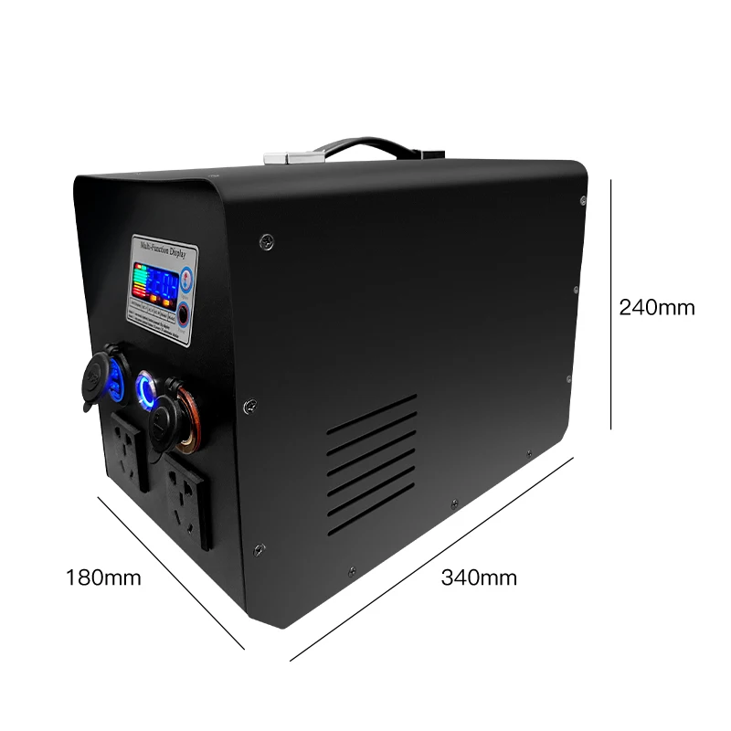 Outdoor Lifepo4 Lithium Battery Power Supply 110V 220V Camping Solar Energy Generator Home Charging Solar Portable Power Station