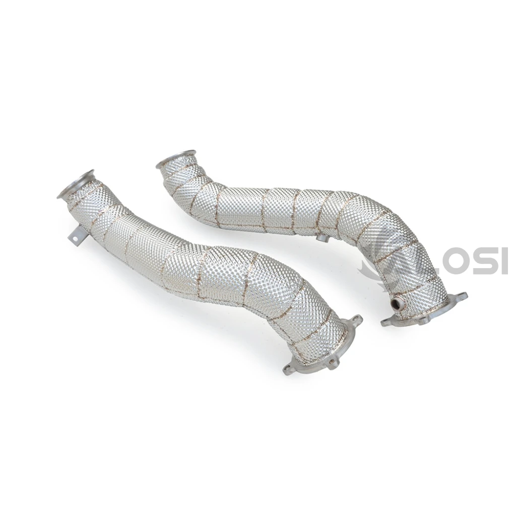 Exhaust downpipe for McLaren 720s 2017-2023 High performance exhaust head, stainless steel exhaust downspout with insulation lay