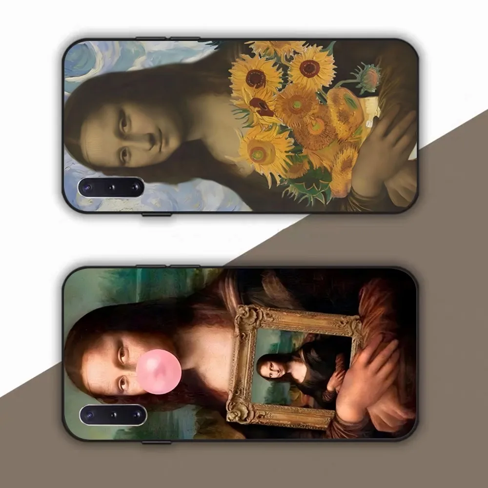 

Great Art Aesthetic David Mona Lisa Clear Phone Case For Samsung Note 8 9 10 20 pro plus lite M 10 11 20 30 21 31 51 A 21 2