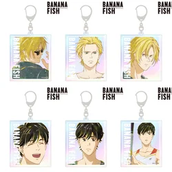 Anime Store Charm BANANA FISH Eiji Okumura Ash Lynx Ani-Art Acrylic HD Characters Keychain Pendant Ornament Collection About 6cm