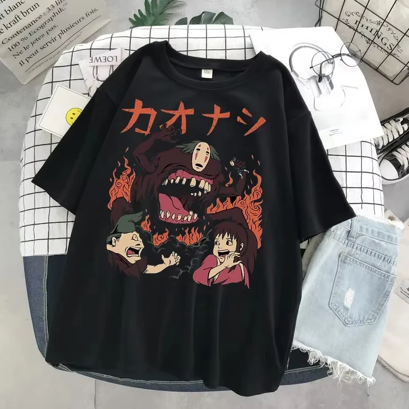 New Summer Totoro Fashion Street T-shirt for Boys and Girls Summer Cartoon Casual Round Neck Children/Adults Cotton T-shirt view 3