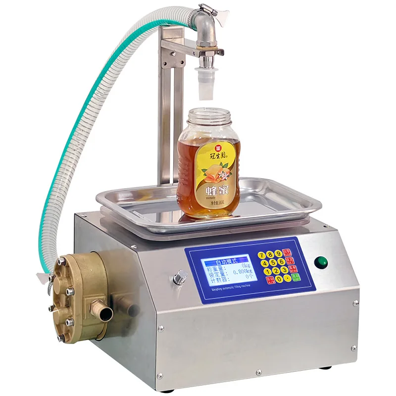 LH quantitative tahini paste silicone water honey liquid filling machine