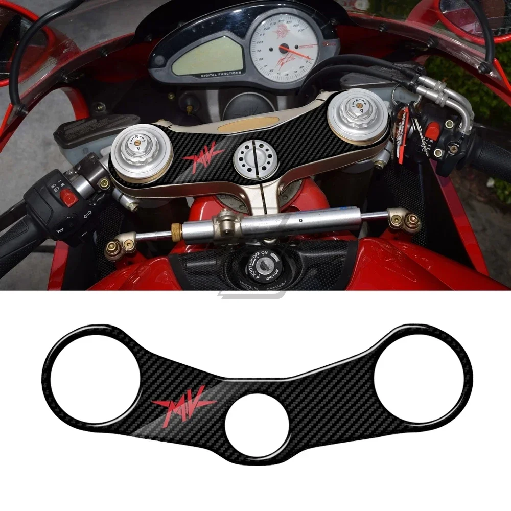 

For MV Agusta F4 Models 2000-2006 3D Carbon-look Upper Triple Yoke Defender