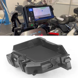 Soporte de teléfono de carga inalámbrica para motocicleta, soporte de navegación para F850GS, F750GS, R1250GS, R1200GS, R1300GS, ADV, S1000XR, F900R, F900XR