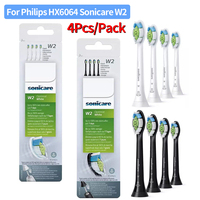 4Pcs/Pack Replacement Brush Heads Toothbrush Heads White Standard Sonic Electric Toothbrush Heads For Philips HX6064 Sonicare W2