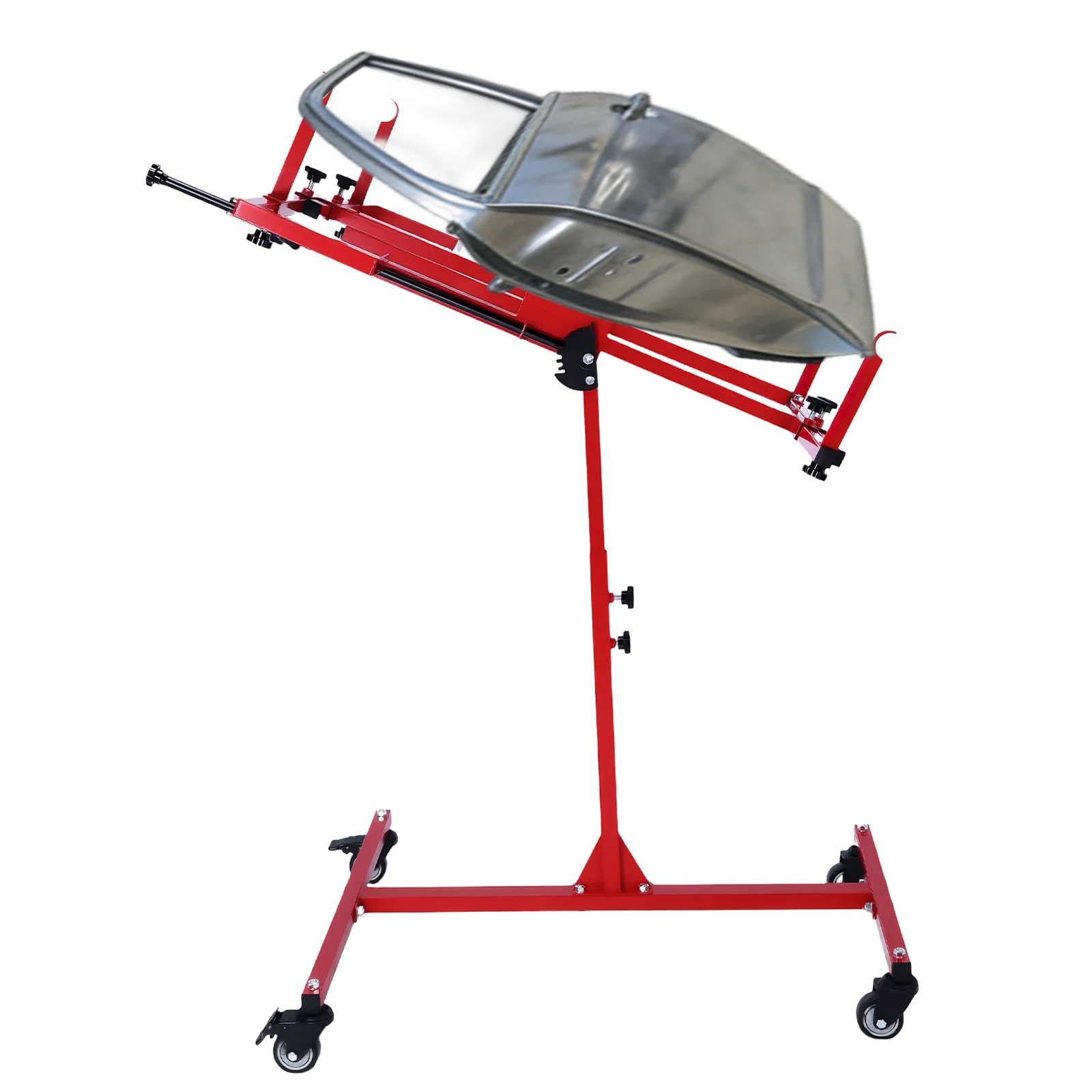 

Multifunction Hood Stand Adjustable 90 Degree Rotating with 4 Wheels for Painting Stands Auto Body Fender Hood Stand