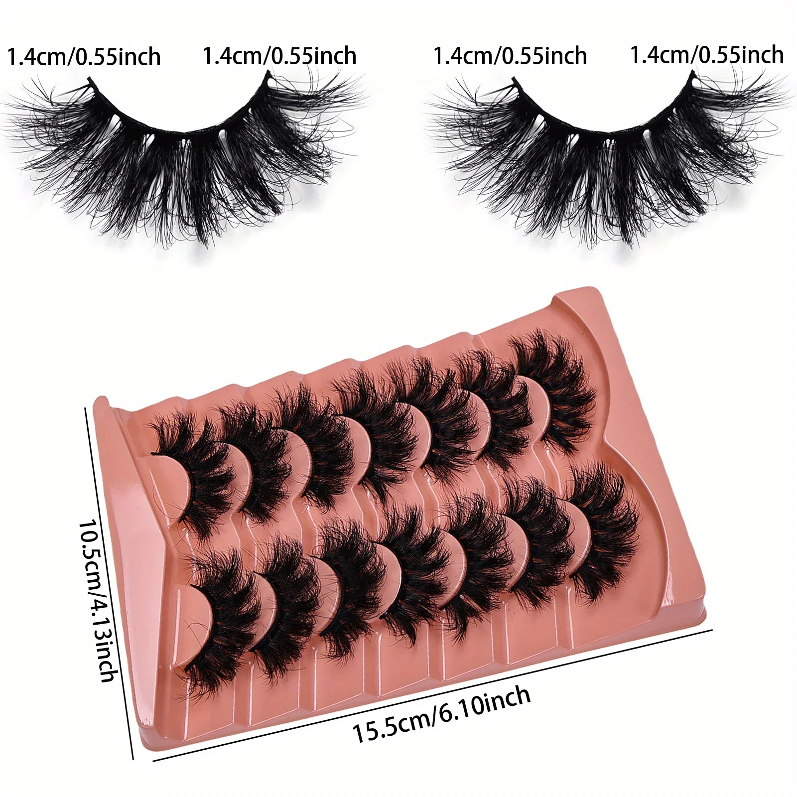 63 ペア/9 パック 3D ふわふわつけまつげドラマチックなつけまつげ乱雑なつけまつげふわふわ厚いまつげ