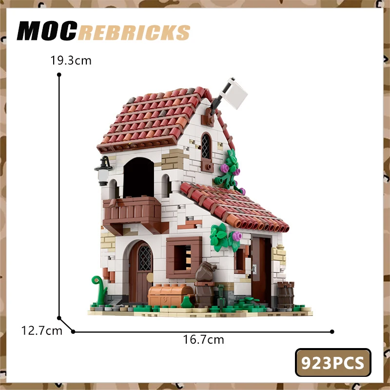 Moc streetcape cidade série casa pirata popular blocos de construção modelos compatíveis educação brinquedo tijolos crianças presentes natal