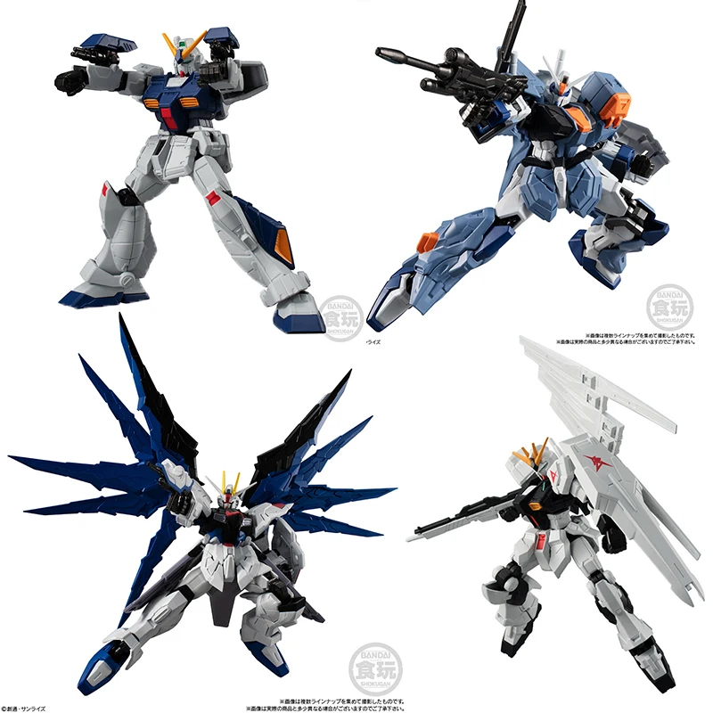 BANDAI Gundam G-FRAME FA 01 Action Figure RX-93 V Alex Armor Set Freedom Gundam Anime Assembly Plastic Model Kit Toys