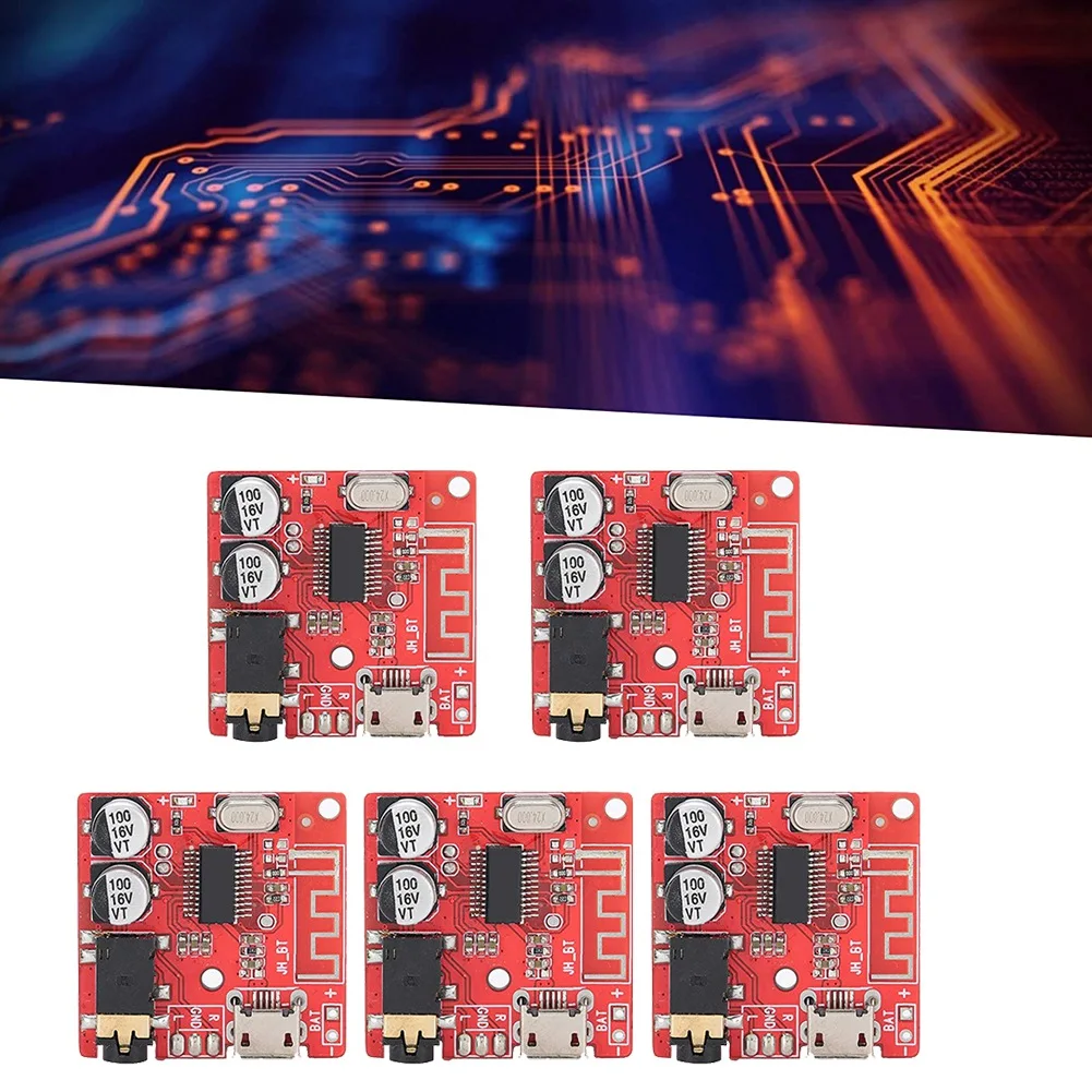-A65I 5PCS DIY Bluetooth 5,0 Empfänger Bord Verlustfreie Decoder Board Wireless Stereo Musik Modul, Lautsprecher Verstärker Modul