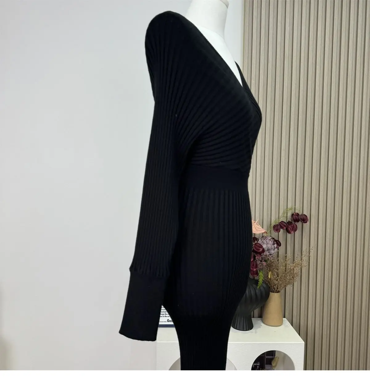 

Knee Length Pullovers Girls Sweaters Jumpers Women Textured Fit Formal Gentlewoman Korean Style Half-Collar High-End Drawstring
